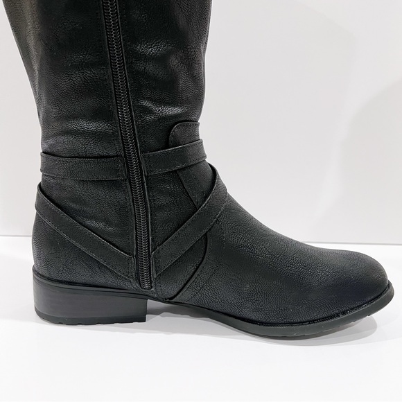 LifeStride Xtrovert Riding Boots Vegan Leather Wide Calf Black Size 8.5WIDE NEW - Picture 11 of 16